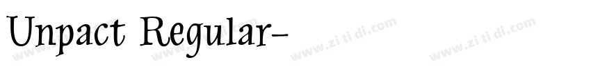 Unpact Regular字体转换